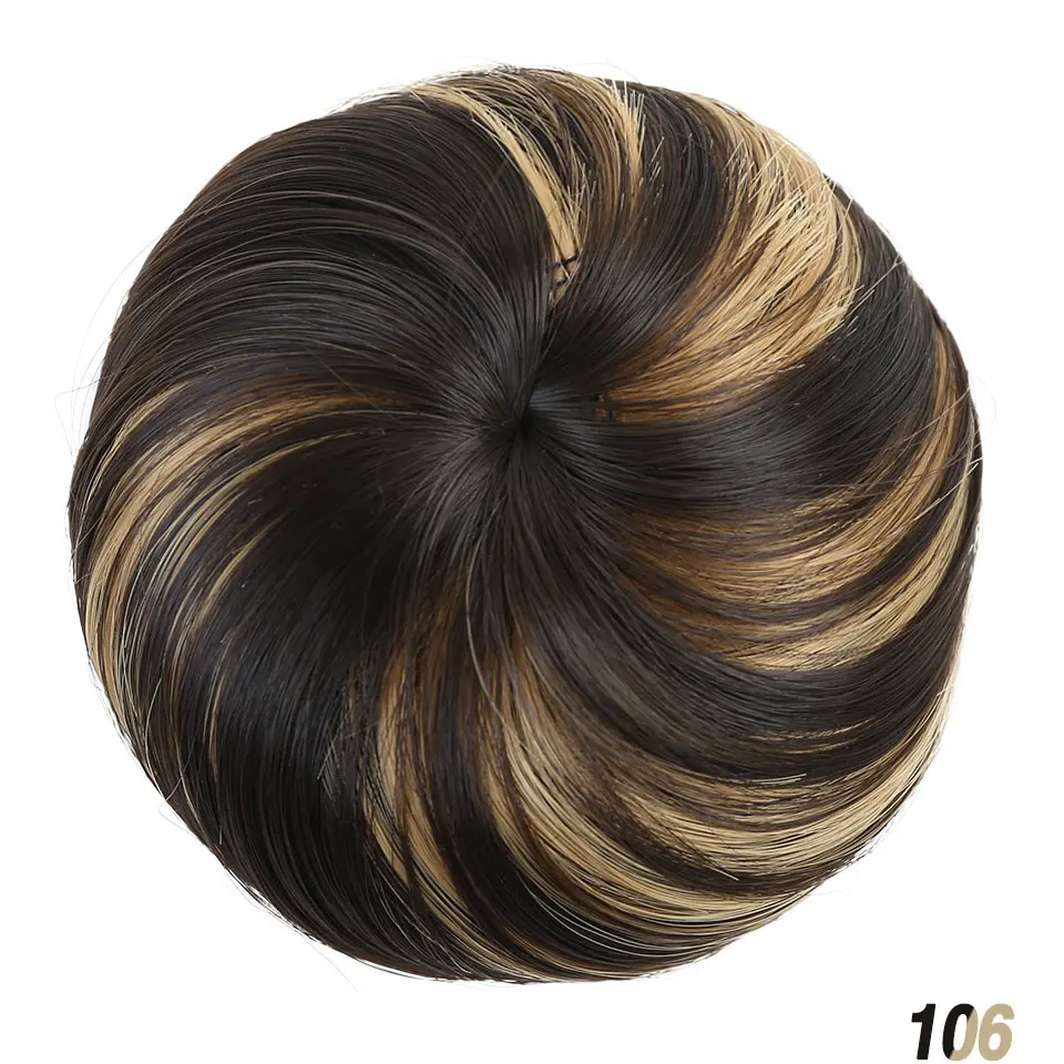 MANWEI-extensiones de pelo elásticas, cinta para el pelo, mechones de cola de caballo, postizos Updo, bollos con cordón