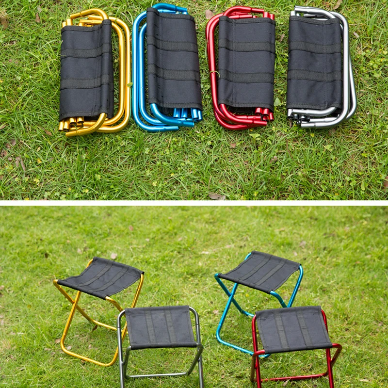 D5 Folding Small Stool Bench Stool Portable Outdoor Mare Ultra Light Subway Train Travel Picnic Camping Fishing Chair Foldable