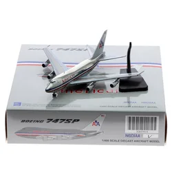 1:400 Alloy Collectible Plane Gift JC Wings XX4964 American Airlines Boeing 747SP Diecast Aircraft JET Model N601AA With Stand