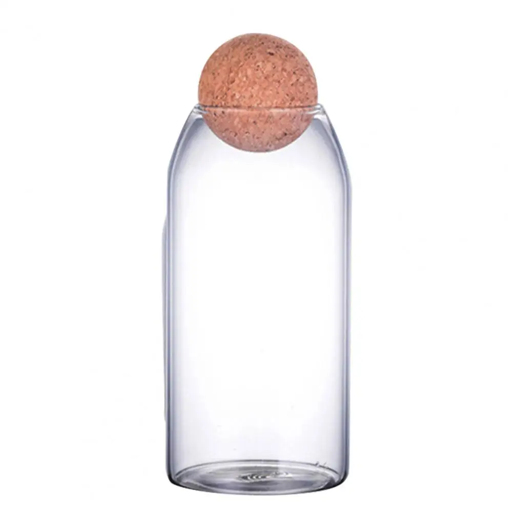 2021 New Style 550/750/1200ml Bottle Storage Bean Sugar Tea Coffee Organizer Cork Stopper Glass Jar Can Kitchen Sugar bowl