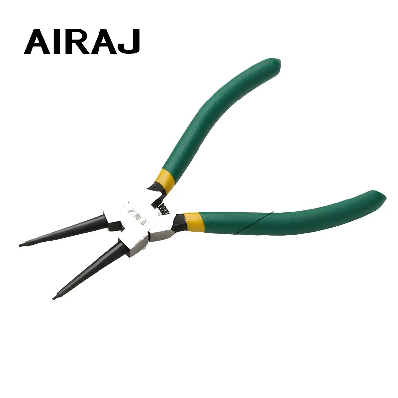 Circlip Pliers Internal/External Heavy Duty Snap Ring Pliers with Straight/Bent Jaw for Ring Remove Retaining Pliers with 7 Inch