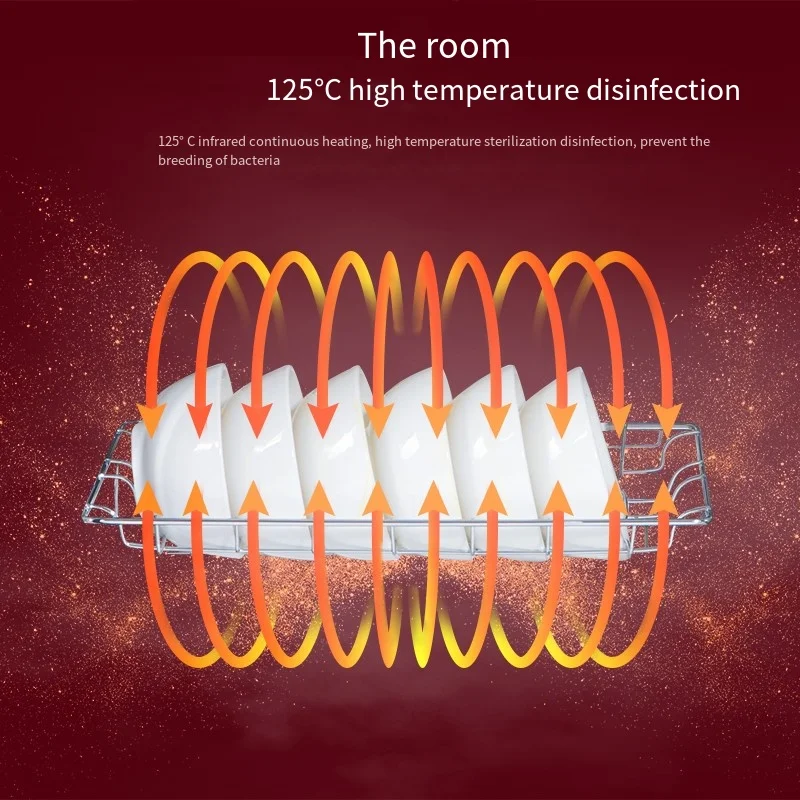 Household Vertical High Temperature Disinfection Cabinet Commercial Kitchen Disinfection Cupboard