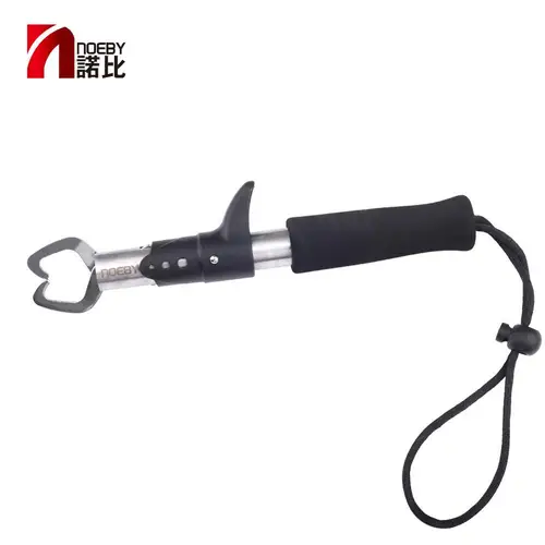 Imagen 1 del producto Noeby-pinza de pesca portátil de 22cm, controlador de labio de pescado de acero inoxidable, mango de agarre, aparejos de pesca, alicates, soporte para herramienta de pesca
