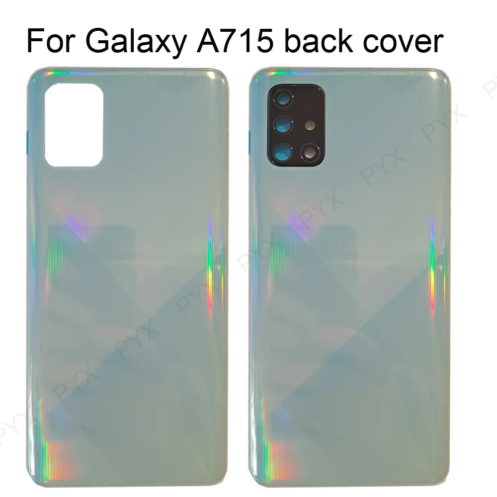 For Samsung Galaxy A71 4G Back Battery Cover Rear Door Housing Cover Replacement Case With Camera Lens for A71 4G A715 SM-A715F