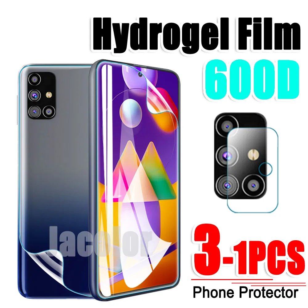 Safety Hydrogel Film For Samsung Galaxy M31S M31 Prime Back Screen Protector Camera Glass Samsumg M 31 31s Soft Water Gel Film