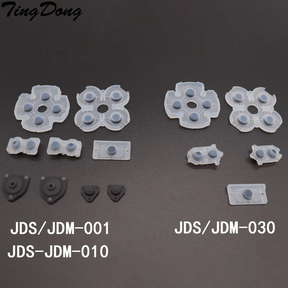 TingDong Better Quality LR Conductive Rubber Pads For JDM001 JDM010 JDM030 PS4 Controller Dualshock 4 Buttons Contact Rubber