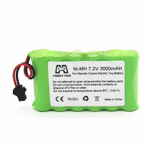 Перезаряжаемые батарейки Ni-MH 7.2V 3000 мА·ч
