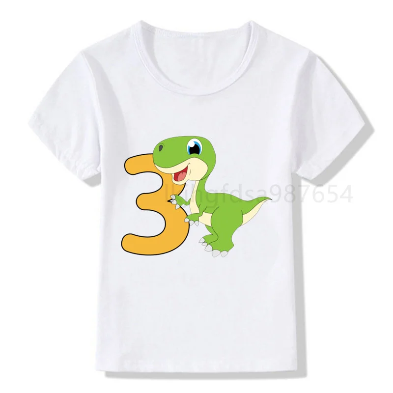 

Fashion dinosaur birthday shirt boy girl birthday shirt t-shirt party dinosaur gift t-shirt