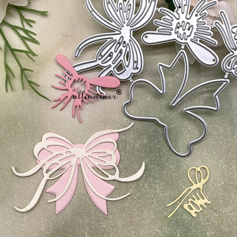 New Bow decoration DIY Craft Metal Cutting Die Scrapbook Embossed Paper Card Album Craft Template Stencil Dies