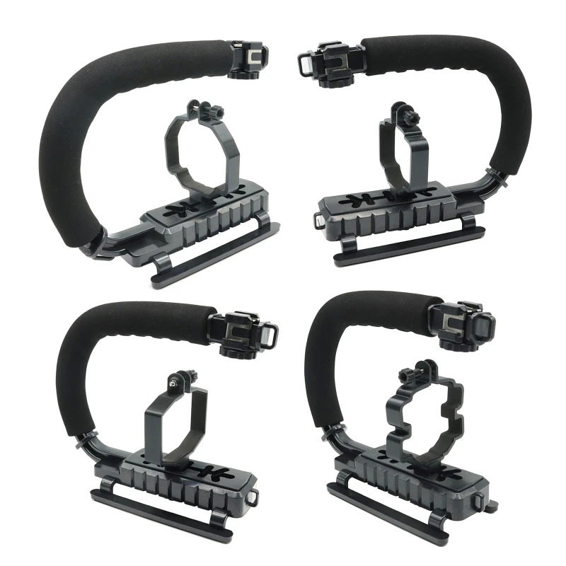 Handheld Stabilizer Bracket Video Action Stabilizing Handle Grip with Hot-Shoe Mount for dji Mavic 3, 2, Pro, Air 2/2S X3UF