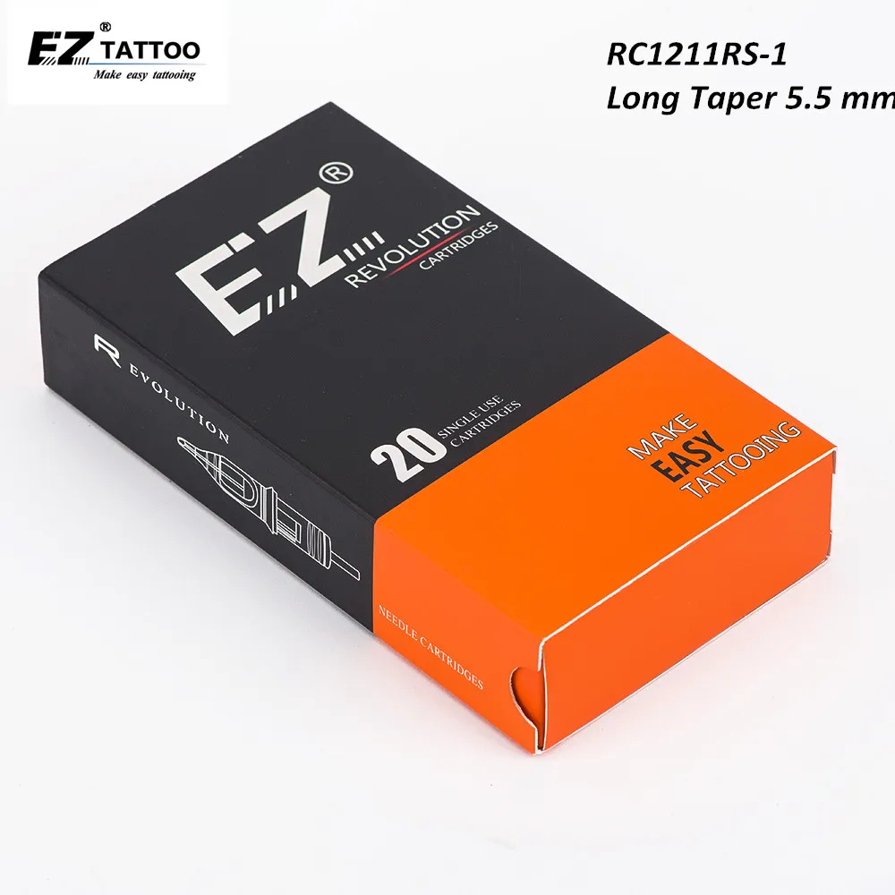 

RC1211RS-1 EZ Revolution Cartridge Tattoo Needles Round Shader Tattoo Needles for Cartridge System Tattoo Machine & Grips