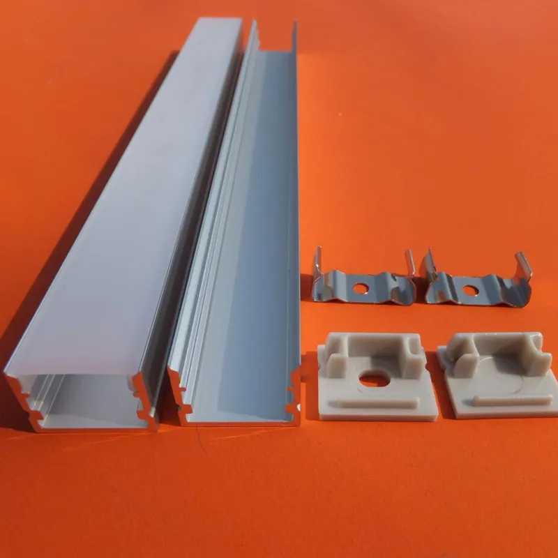 

Новинка м/шт., лидер продаж, U-образный плоский алюминиевый профиль для светодиодных лент, бесплатная доставка