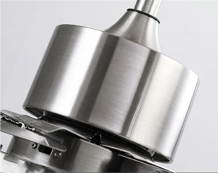 52 "de aço inoxidável ventilador de teto dc baixa tensão 12v-24v motor sem escova ultra-mudo para pátios de varandas gazebo