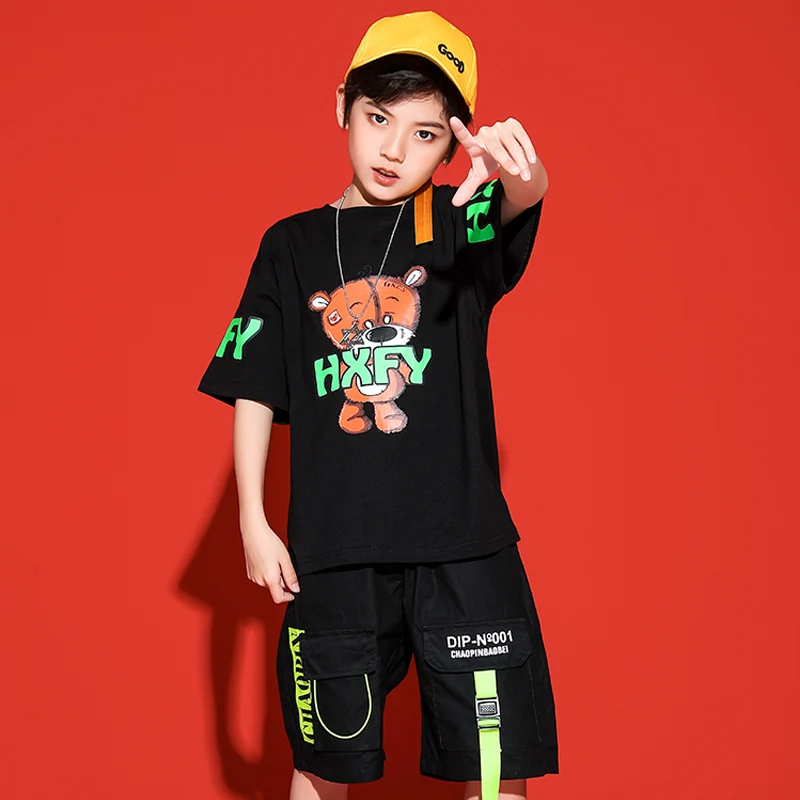 Kids Jazz Dance Kleding Moderne Ballroom Dans Stage Performance Pak Jongens/Meisjes Hip-Hop Street Dance Praktijk Kleren DWY5994