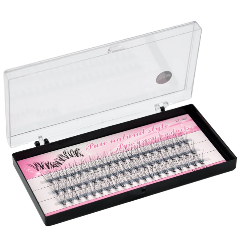 Grafting eyelashes clustered C-roll natural eyelash extension 10D individual eyelashes 6-14mm long-lasting makeup eyelashes