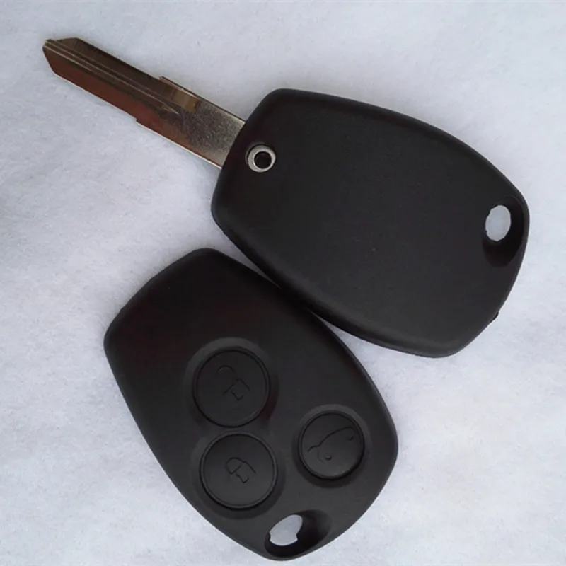 

10 шт., 3 кнопки, корпус дистанционного ключа с лезвием (VAC102) для Renault Megane, сменный чехол для дистанционного управления