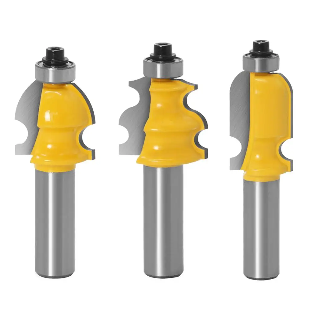 Imagem -02 - Architectural Moldagem Corrimão Router Bits Grupo Cnc Linha Cortadores Carpintaria Rosto Moinho Invólucro Base Shank