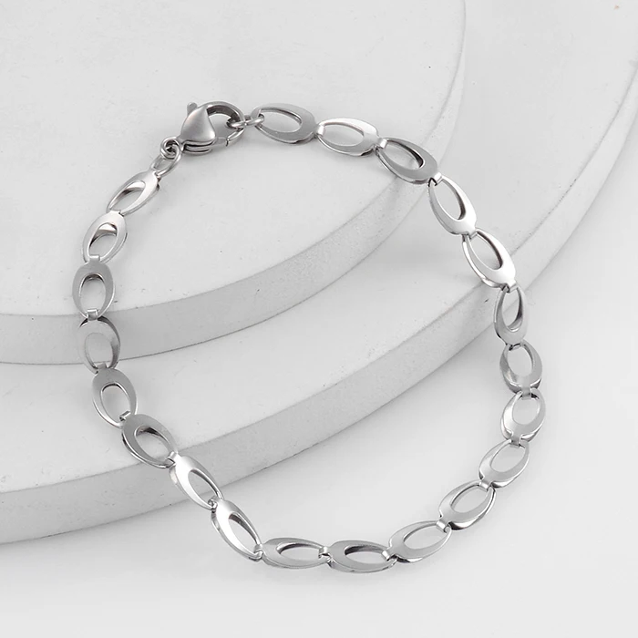 Edelstahl-Armband in Goldfarbe, modischer Trend, hohe Qualität für Männer und Frauen – Detail 1