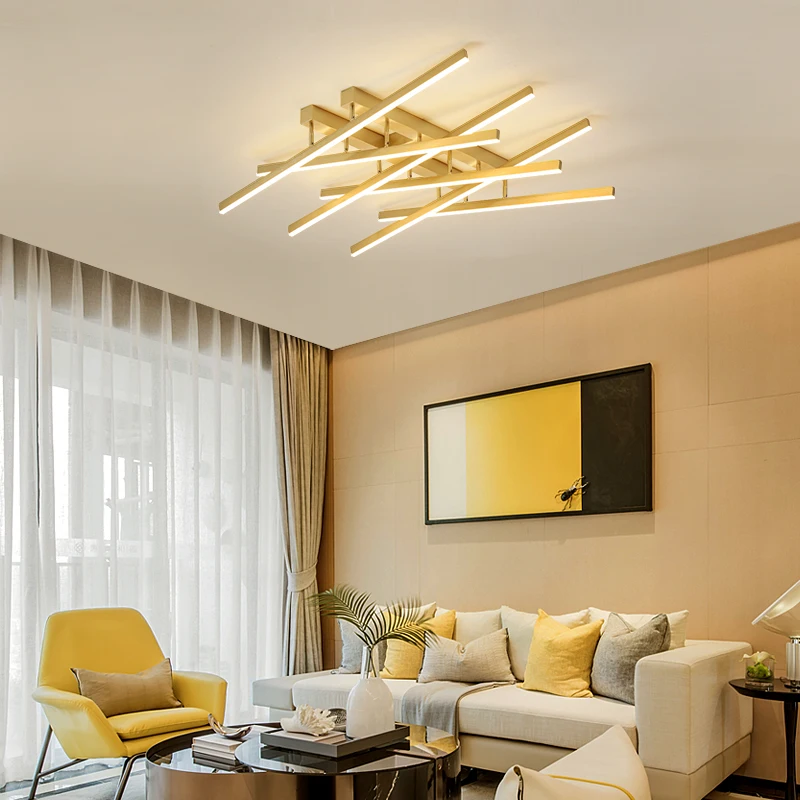 Jmzm Nordic Gold Chandelier Can be Adjusted with Different Shapes Restaurant Living room Bedroom Lights Modern LED Ceiling Lamps