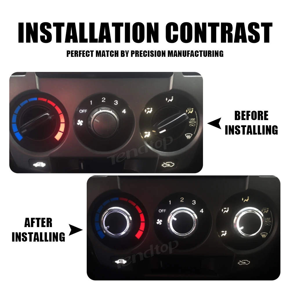 For Honda CITY FIT Crider AC Heater Air Conditioner Climate Control Panel Knob Switch Knobs Heat Buttons Dials Ring