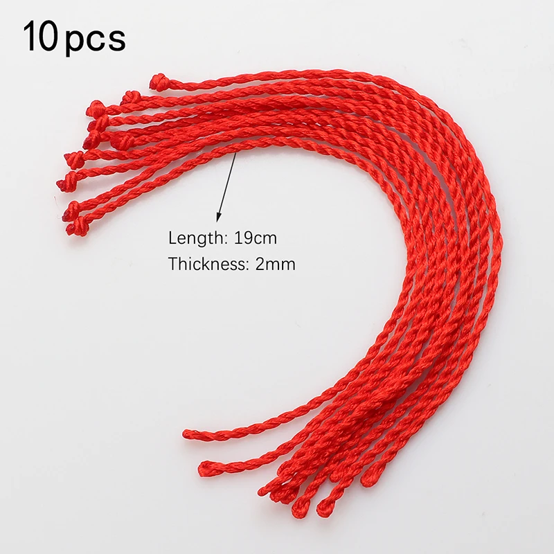 10 pcs red rope braided  bracelet ladies Lucky Handmade rope jewelry lovers gift Woven Bracelet Black rope bracelet Wristband