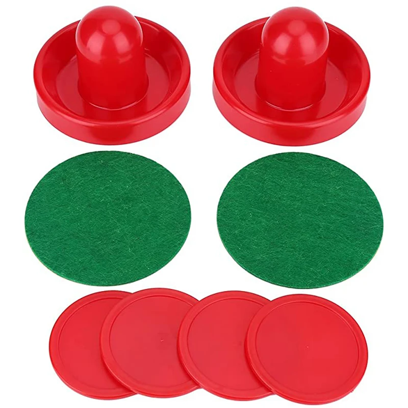 8pcs/set  96/76/ 60mm  ABS Air Hockey Accessories Batting Tool With Pucks Pusher Mallet Adult Table Games Entertaining Toys