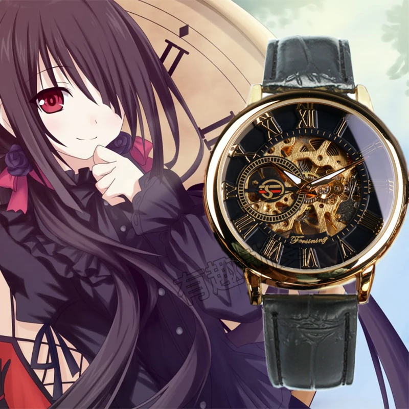 8 Styles DATE A LIVE Tokisaki Kurumi Watch Fashion Unisex Student Electronic Mechanical Cosplay Prop Accessory Christmas Gift