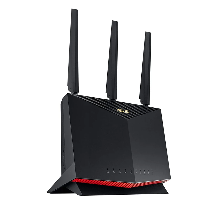 

ASUS RT-AX86U AX5700 ROG Gaming WiFi Router 5700 Mbps Dual Band Wi-Fi 6 802.11AX, 2500 Sq Ft & 35+Devices, NVIDIA GeForce