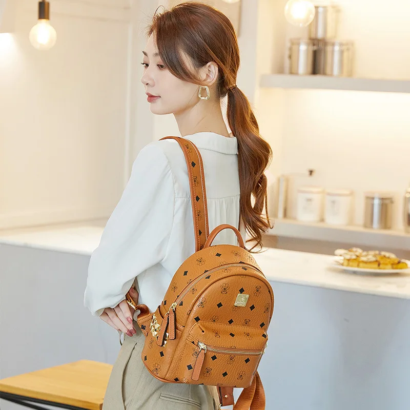 ZoeyWork1025 New 2021 autumn/winter new leather fashion literary leisure temperament backpack backpack bag for women