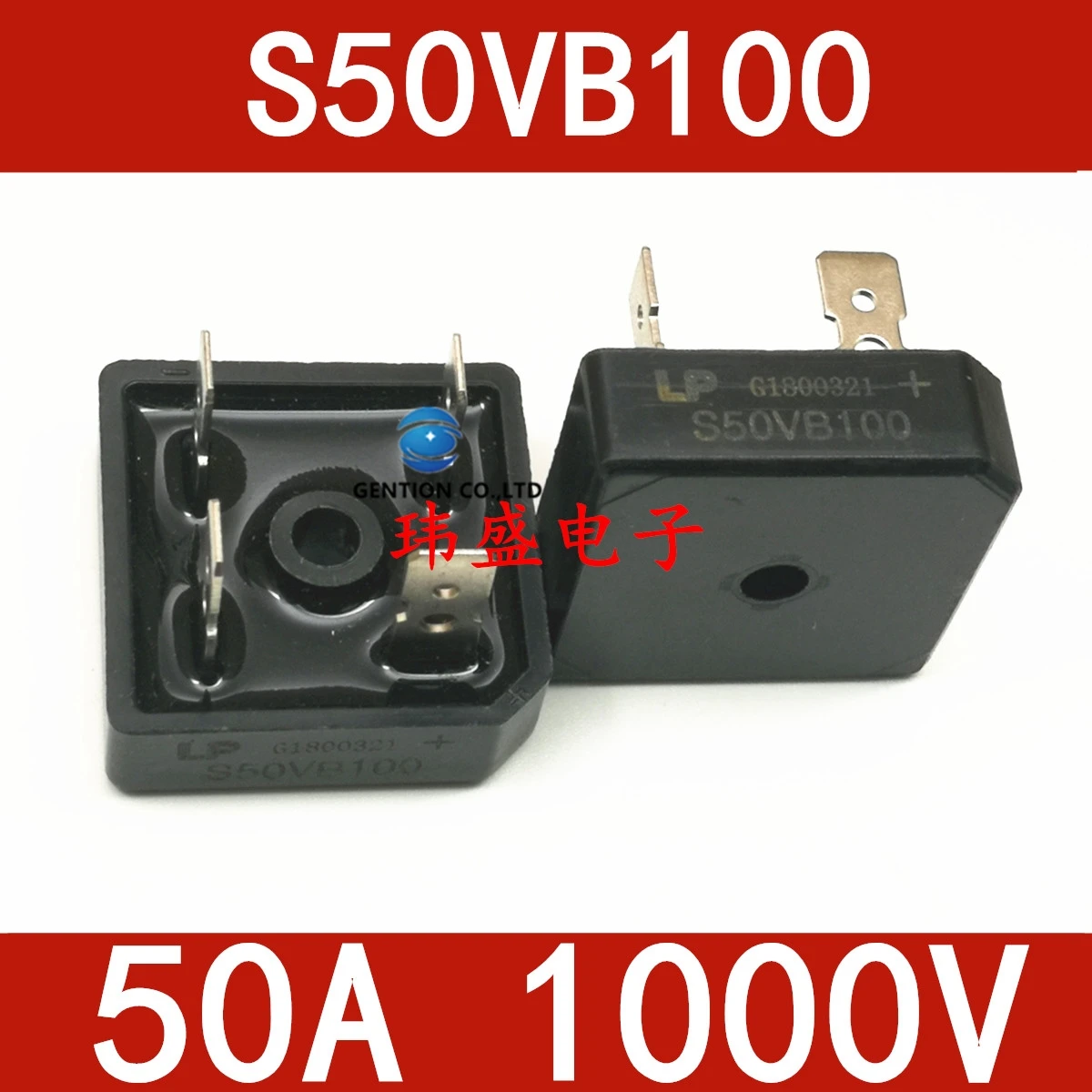 

10PCS S50VB100 rectifier bridge pile of 50A 1000V welding rectifier bridge in stock 100% new and original