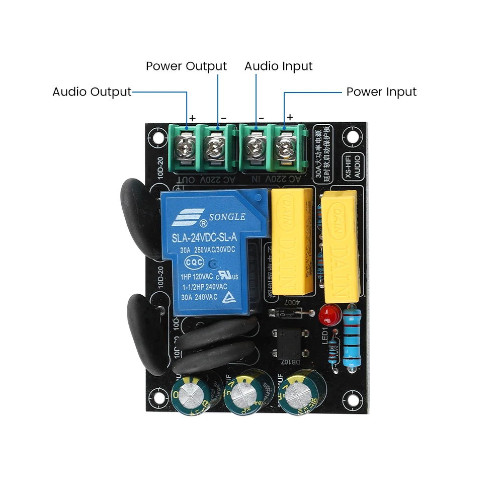 AIYIMA 2000W Klasse A Verstärker Power Verzögerung Soft-Start Board Power Versorgung Schutz Bord AC220V Eingang