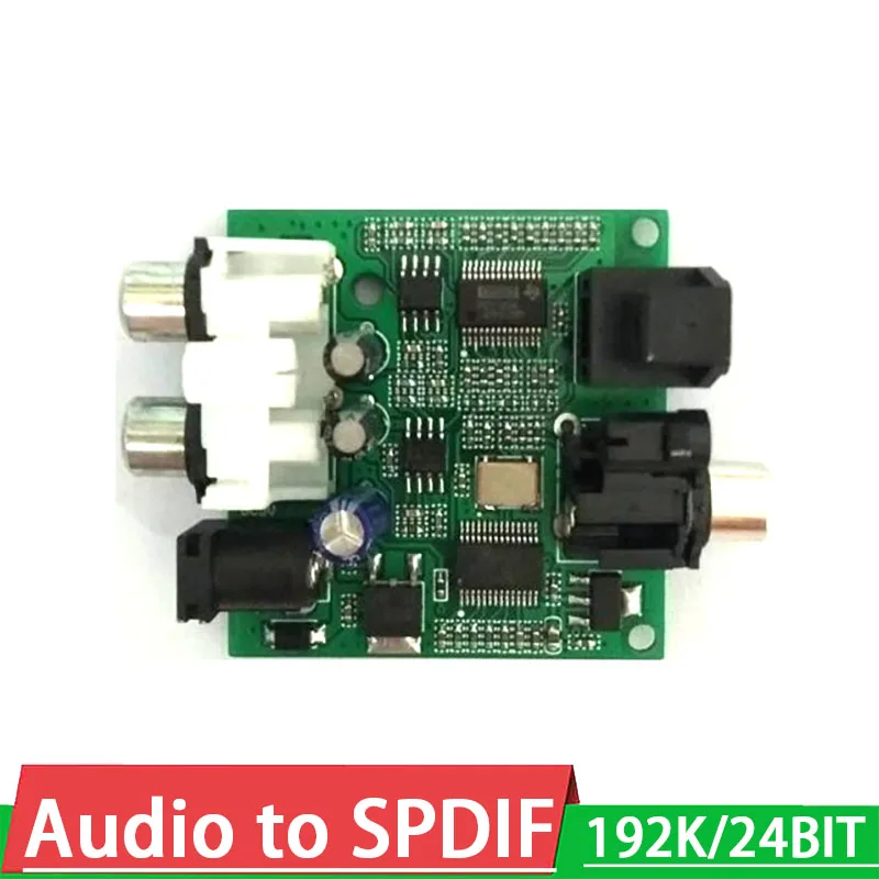 

Analog audio to SPDIF / coaxial / optical / I2S 192K/24BIT output board for digital recording Decoder power amplifier