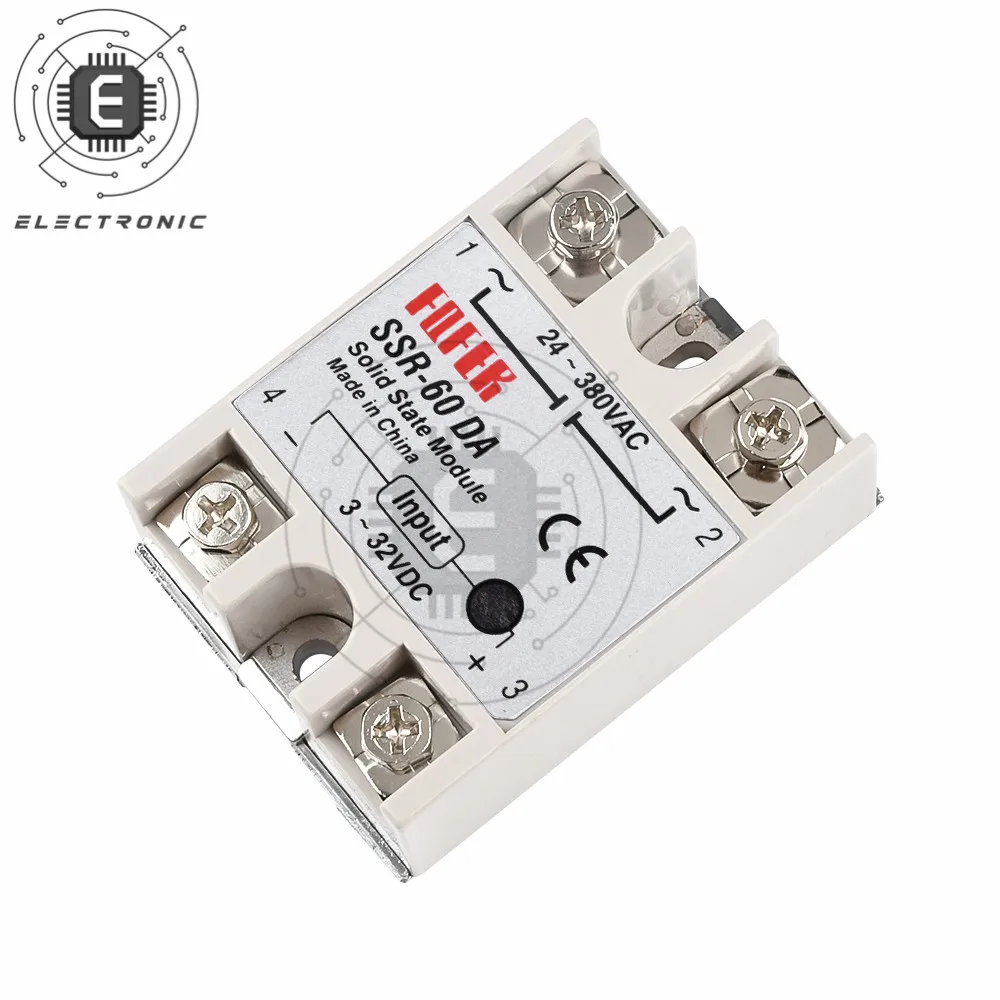 SSR-100DA SSR-75DA SSR-60DA SSR-50DA SSR-40DA SSR-25DA SSR-10DA تتابع الحالة الصلبة DC مرحلة تتابع التحكم وحدة تبديل