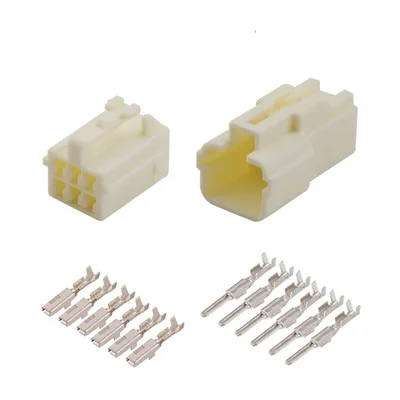 

200 sets 6 Pin Plastic Parts 2.2A Car Connector Automotive Plug with Terminal DJ7062Y-2.2-11/21