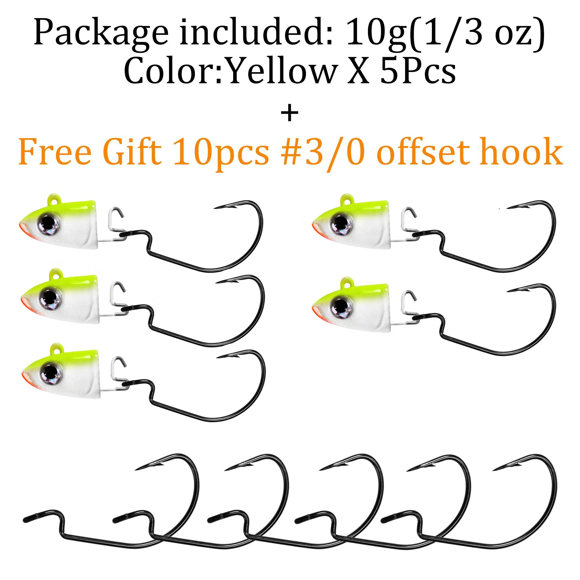 QualyQualy Jig Head Vishaken 10g 12g 25g Viskop Vishaak Zachte Vissen Lokt Visgerei Kit