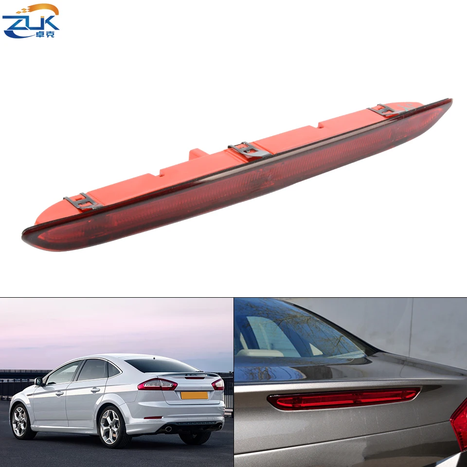 

ZUK Car Accessories LED Rear Trunk Lid High Mount Stop Light Additional 3rd Brake Lamp For Ford Mondeo MK4 2011 2012 2013