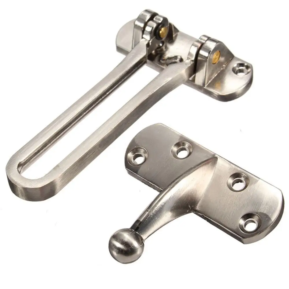 New High Quality Zinc Alloy Hasp Latch Lock Door Chain Anti-theft Clasp Convenience Window Cabinet Locks For Home Hotel Security