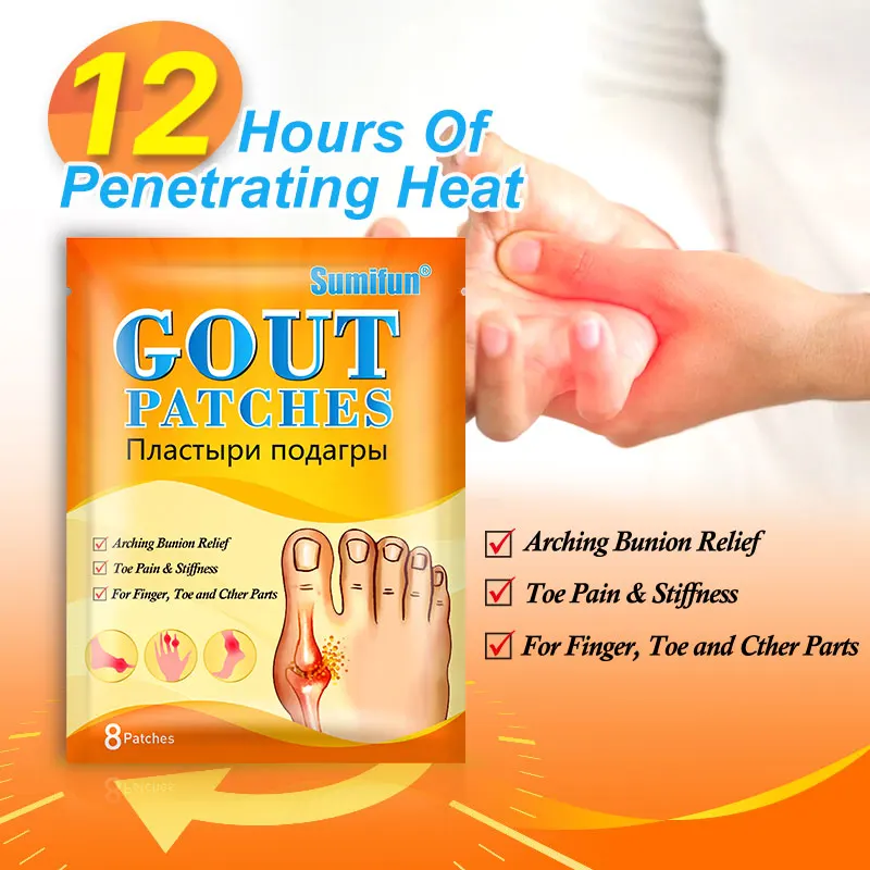 8/16/32/64pcs Foot Gout Treatment Patch Thumb Corrector Sticker Finger Hallux Toe Bunion Pain Relief Medical Plaster Health Care