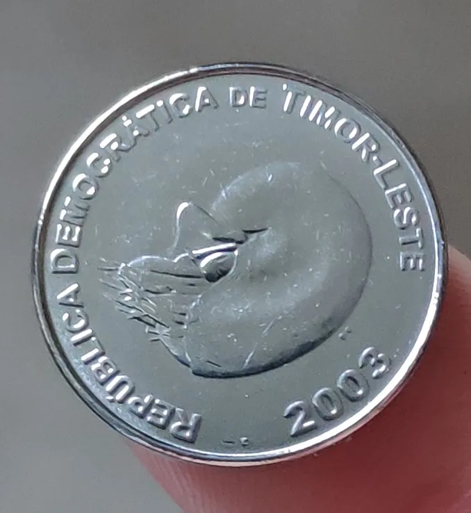 17mm East Timor ,100% Real Genuine Comemorative Coin,Original Collection