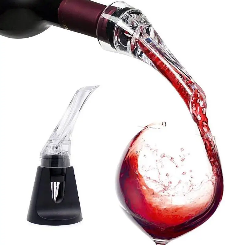 

Home Kitchen Bar Tool Accessories Disposable Acrylic Aerating Wine Pourer Decanter Red Wine Bottle Aerator Decanter LX8340