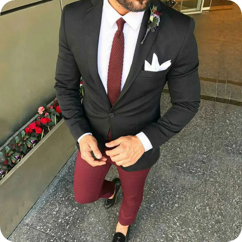 

Classic Black Suits Men 2019 Groom Tuxedo for Wedding Business Man Outfit Man Blazer Costume Homme Slim Terno Masculino 2Piece