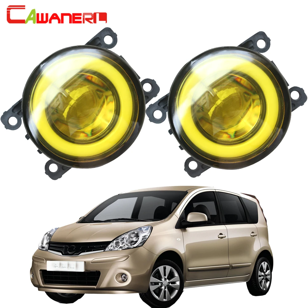 

Cawanerl For Nissan Note E11 MPV 2006-2013 Car Styling 3000LM LED Fog Light Angel Eye DRL Daytime Running Lamp 30W 12V 2 Pieces