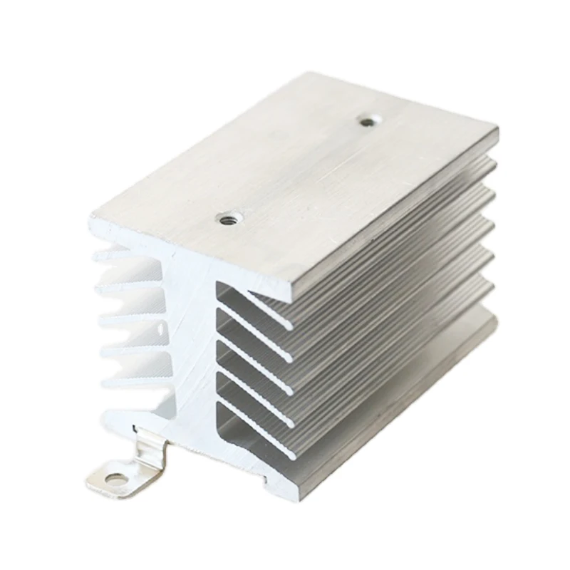 D-74 Din Rail Mounted Heat Sink Aluminum Dissipation Radiator for DA AA DD VA VD LA 1pcs single phase SSR 10A 15A 20A 25A 40A