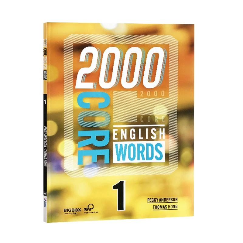 4 Books/Set 2000 Core English Words Primary School Common English Vocabulary Dictionary Book Level 1-4