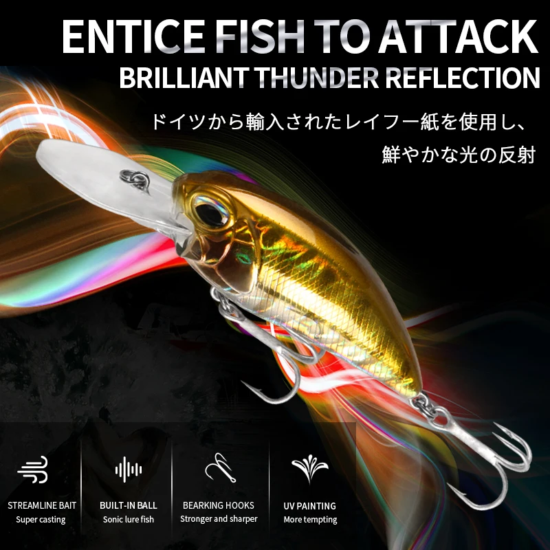 BearKing A+ Señuelo Shad – Cebo duro para lubina en agua salada - imagen 5