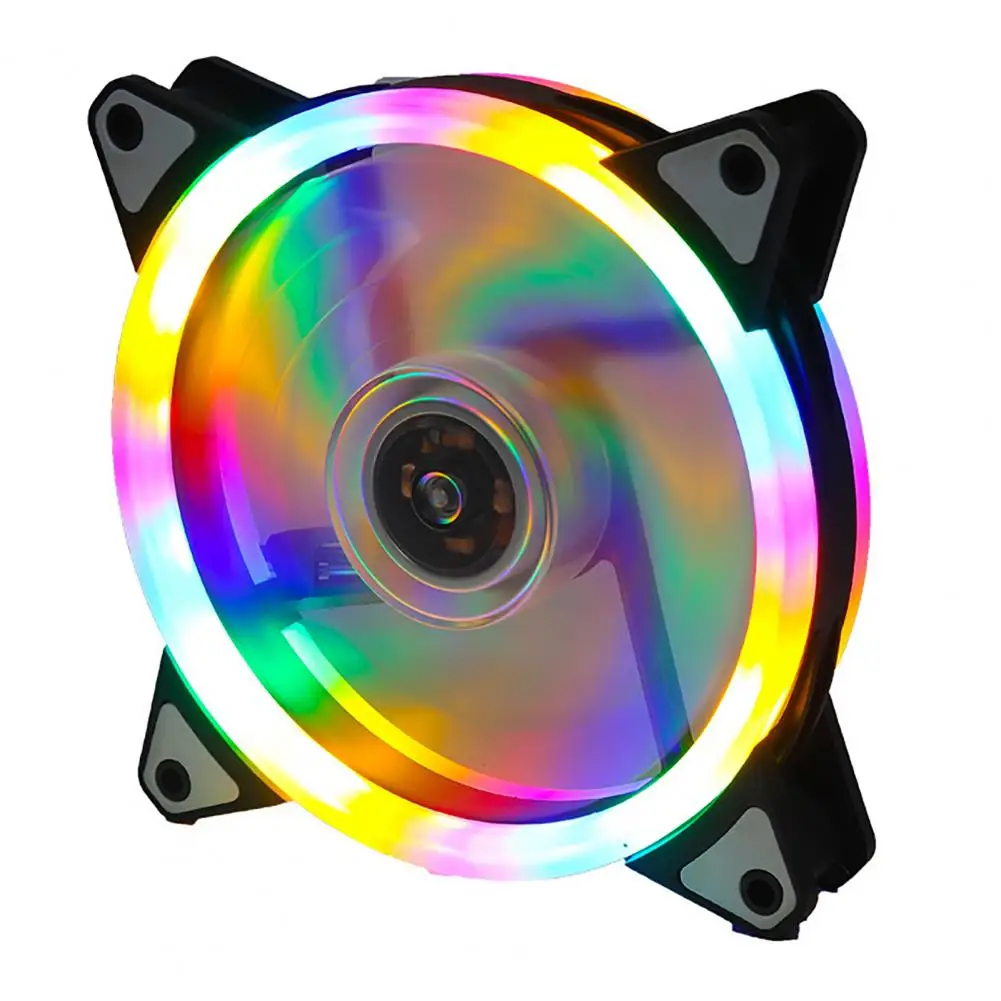 Casing Kipas Pendingin PC Kipas Rgb 120MM Kipas Pendingin Kipas 3Pin Diam Mudah Menginstal Murah Lampu RGB Kipas Pendingin Komputer