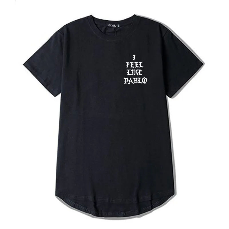 The Life Of Pablo Season 3 T Shirt I Feel Like Paul Length T-Shirt Men Purpose Tour Kanye West Skateboard Short Sleeve Tops Tee