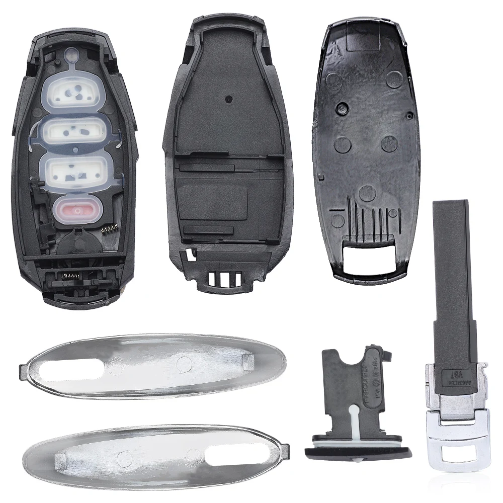 KEYECU Smart Remote Auto Schlüssel Shell Fall Abdeckung Mit 3 4 Tasten Fob für Volkswagen VW Touareg 2011 2012 2013 2014 2015 2016 2017