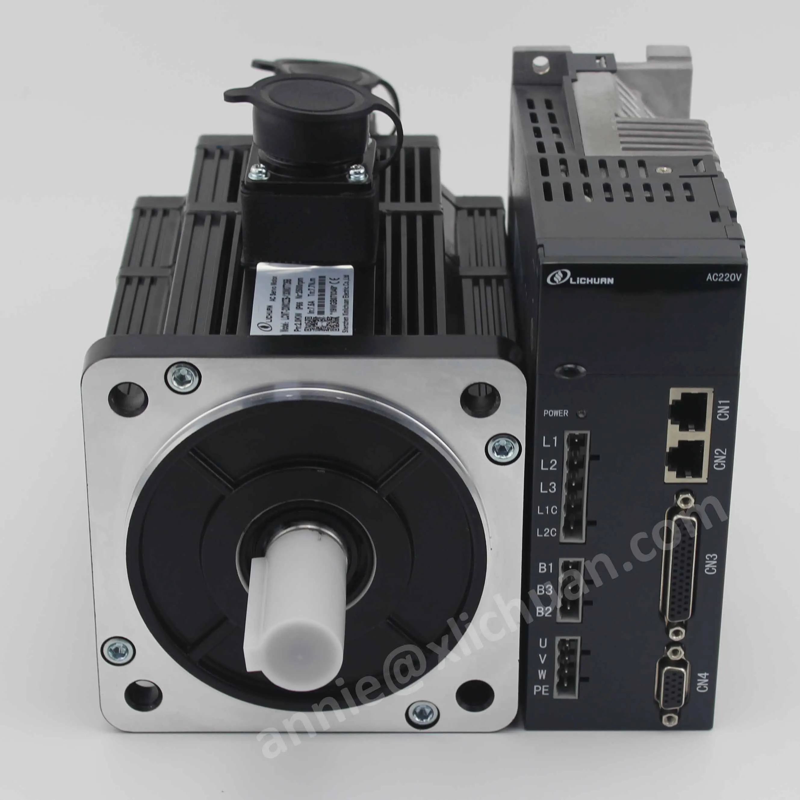 Lichuan Flange130 1.5KW AC servo motor brake 6Nm 2500rpm 30A servo driver RS485 2500ppr servo 1.5KW 130ST-M06025ZB for Z axis