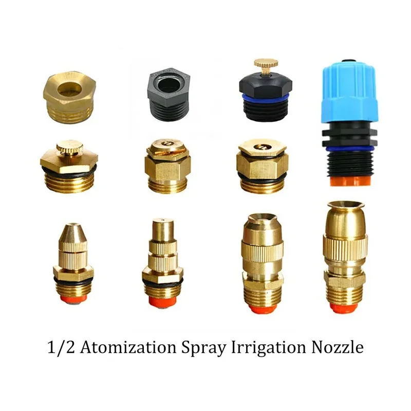 1/2 Copper Warhead Atomizing Sprinkler High Pressure Agricultural Lawn Spray Irrigation Greening Pack of 10